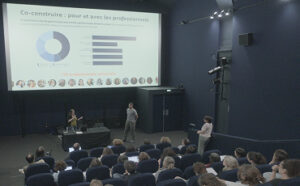 Presentation de memonautes dans une salle de cinéma de la cinémathèque de Toulouse en Juin 2026